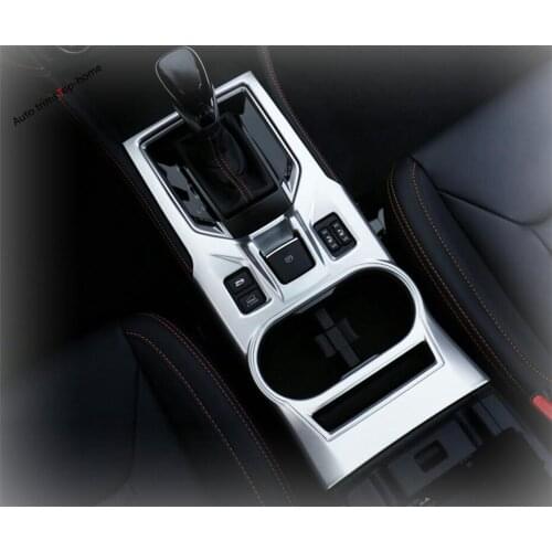 Yimaautotrims Transmission Stalls Gear Shift Box Water Cup Holder Cover Trim Fit For Subaru XV Crosstrek 2017 - 2020 Interior