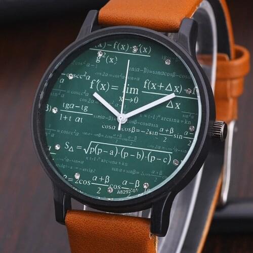 MILER Fashion Women Watch Leather Function Equation Diamond Casual Watch Student Quartz Wristwatch relogio feminino Clock Hours