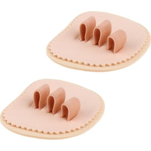 Pack Of 2 Toes Straightener Three Toe (Left) Care Pad Splints Hammer Hallux Care
