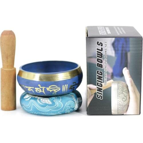 Tibetan Singing Bowl Set — Meditation Sound Bowl Handcrafted in Nepal for Healing and Mindfulness