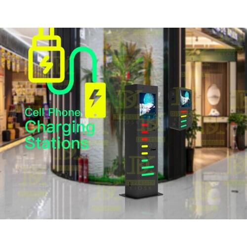 Advertising Lcd Display 10.1 inch touch screen kiosk mobile display locker cell phone charging station