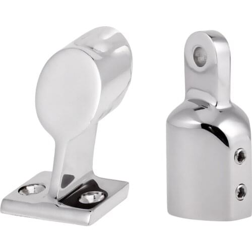 Boat Hand Rail Center Stanchion Stainless Steel, Top Cap Fitting Boat Marine Stainless Steel Universal For Boat