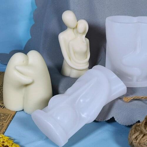 Portrait Candle Epoxy Resin Mold Hug Family Aromatherapy Plaster Silicone Mould