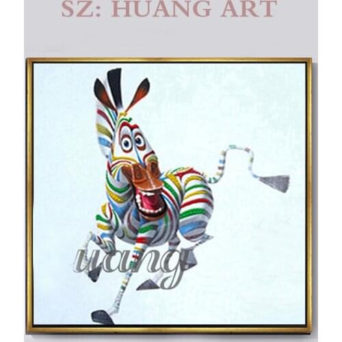 Hand-painted modern mural living room home decoration abstract macatone animal oil painting abstract modern decoration hall hote