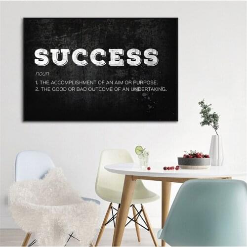 Success Motivation Canvas Paintings Minimalism Wall Art Prints Poster Living Room Decorative Paintings Wall Home Decor
