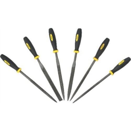 BESTIR taiwan made good quality 6pcs 5*180mm bearing steel file set for mould glass polishing NO.96212 freeshipping