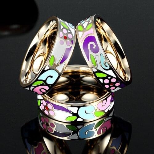 Blucome Brooch Jewelry Stainless Steel Enamel Hand painting Hijab Shawl Scarf Scarves buckle clips Women Broaches Broch Pins