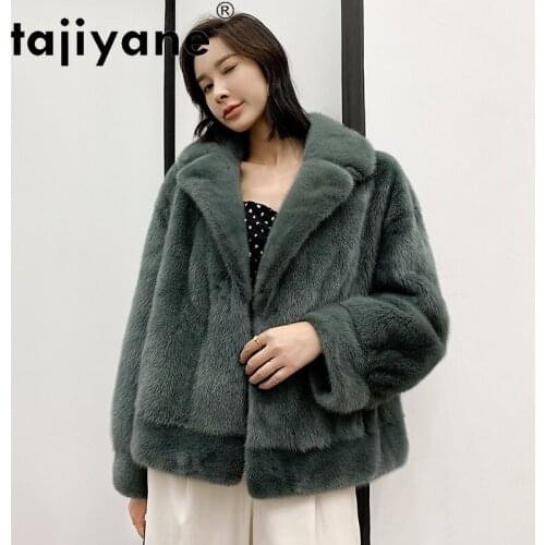 Winter Women Coats 2021 Real Fur Coat Woman Natural Mink Fur Jackets Female Swan Velvet Clothing Mujeres Abrigos TN463