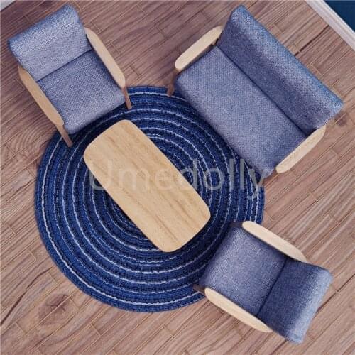 18cm 1/12 Scale Miniature Dollhouse Carpet Pretend Play Mini Doll House Furniture for OB11 Doll Accessories Toy