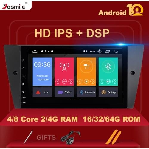 4G RAM IPS DSP 8 Core Auto Radio 1Din Android 10 Car Multimedia Player For BMW E90/E91/E92/E93 Navigation GPS Stereo Rear Camera