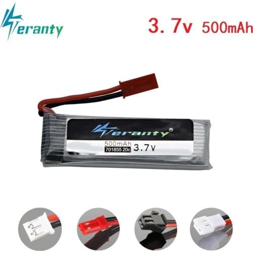 3.7v 500mah Lipo Battery for Udi U815A U818A U819A L6052 L6036 V212 V222 H07 for H37 V929 V959 V930 V966 V977 X20 battery 701855