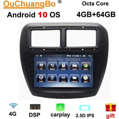 Ouchuangbo 9 inch IPS car stereo multimedia auto gps for FAW V5 support 8 cores split screen DSP carplay 1080P android 10.0 OS