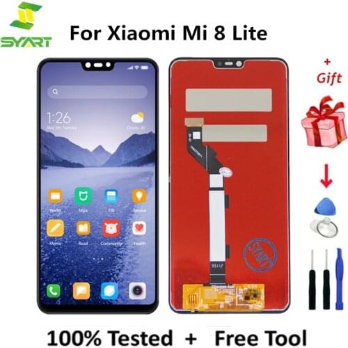 For Xiaomi 8 Lite / 8 Youth Black 6.26" inch LCD Display With Touch Screen Digitizer Assembly For Xiaomi 8 Lite Mi 8 Lite