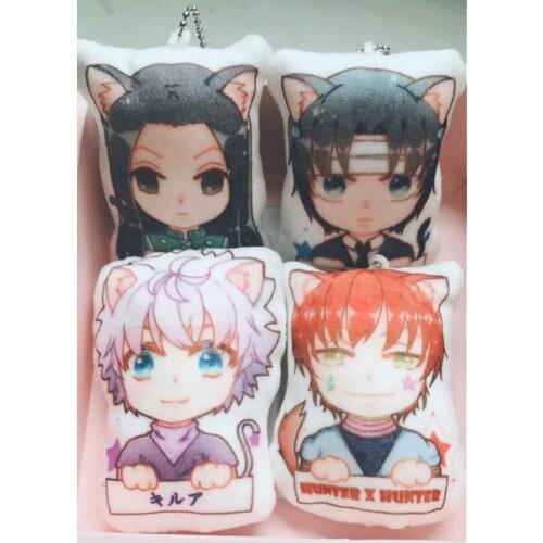 HUNTER X HUNTER Kulolo Irumi Killua Hisoka Zoldyck Plush Doll Strap 2-sideLovely Pendant Thoughtful Gift HOT