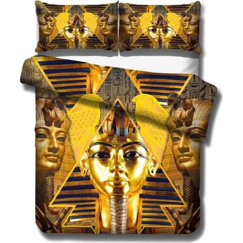 King of Egypt 3D Bedding Set Duvet Covers African Woman National Style Comforter Bedding Sets Bedclothes Bed Linen (NO Sheet)