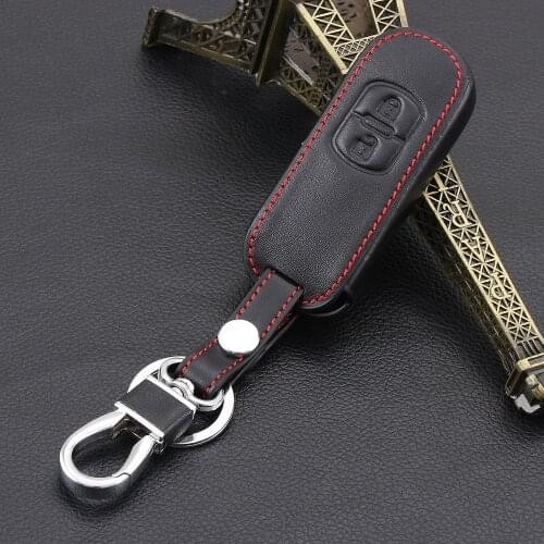 Leather car key chain key case key cover For Mazda 2 Mazda 3 Mazda 5 Mazda 6 MK6 CX-3 CX-4 CX-5 CX-7 CX-9 Atenza Axela