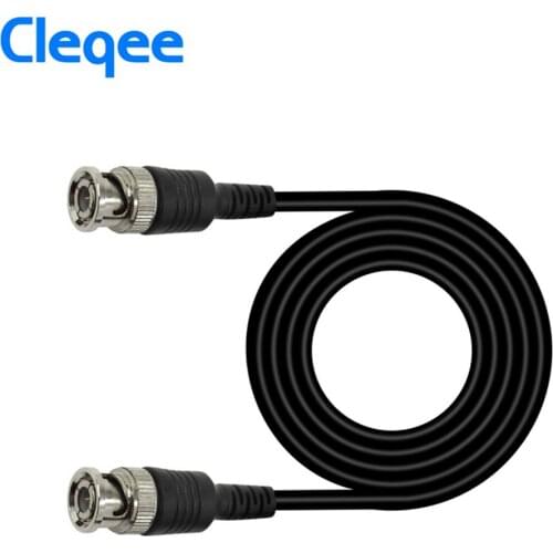 HOT 2020 Cleqee P1013 BNC Q9 Male Plug To BNC Q9 Male Plug Oscilloscope Test Probe Cable Lead 100CM BNC-BNC
