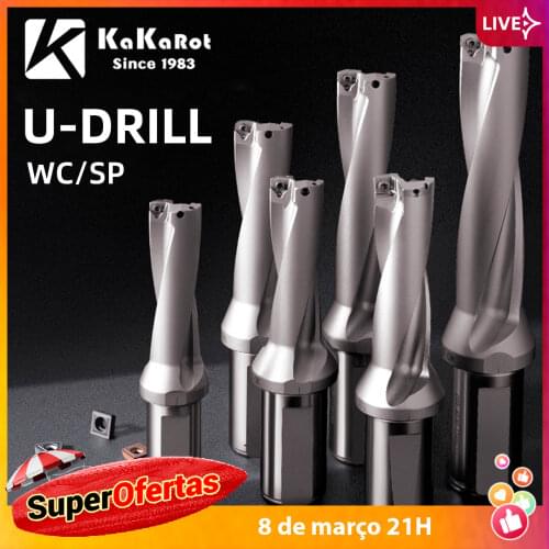 SP Series Drill Bites Insert Drill Metal Drill Bits 13mm-50mm Depth 2D 3D 4D 5D Indexable U Drill Machinery Lathes CNC Water