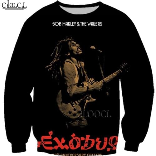 HX Newest Fashion Men Women Singer Reggae Creator Bob Marley 3D Print Sweatshirt Streetwear Unisex Tracksuit Tops Drop Shipping