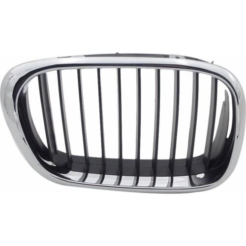 1Pcs Half Chrome ABS Front Bumper Kindey Grill Grille Right Side For BWM 5Series E39 2001 YEAR