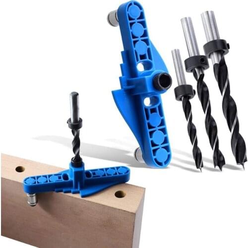Dowel Jig with Center Scriber Line Offset System for Working Drilling and Marking Carpenter Tools Center Dowel Jigs
