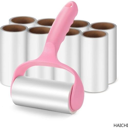 Lint Rollers Pet Hair Remover Lint Remover Dust Roller Clothes Carpet Sticky 10cm Roll Brush Kit