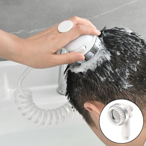 Handheld Shower Spraye Head Faucet Tap Mount Sprayer Head with Bracket& Hose