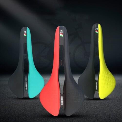 Road Bike / MTB Saddle, EVA Microfiber Leather Comfortable Saddle Hollow Cycling Saddle Breathable Design Saddle Bike