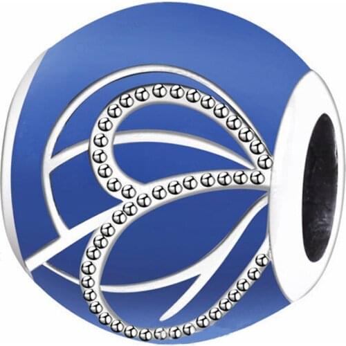 925 Sterling Silver Blue European Charms Bead Fit Original Bracelets Chain DIY Girl Women Pendant Charm Beads Jewelry Making