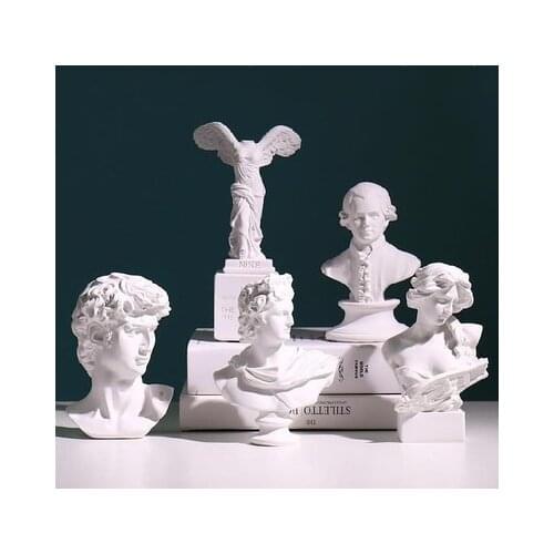Nordic Creative Resin Statue Figure Greek Sculpture Art Bust Office Ornaments Decoration Crafts Estatua Decoration Crafts AD50DS