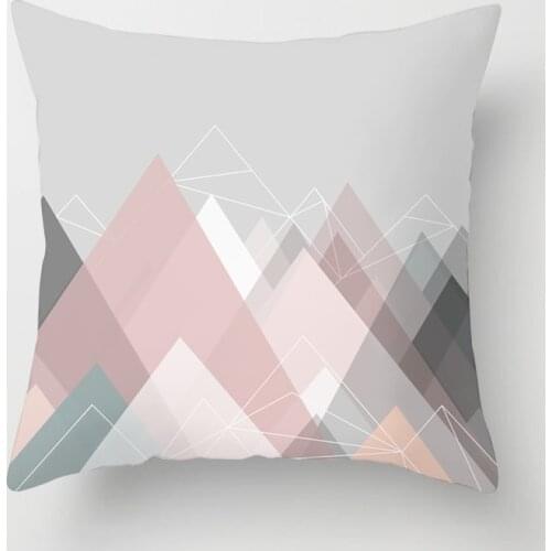 Nordic Pink Pillow Cover Pillow Case Marble Texture Throw Pillows for Living Room Sofa Cushion Cover Hotel Pillows Decor Home 60