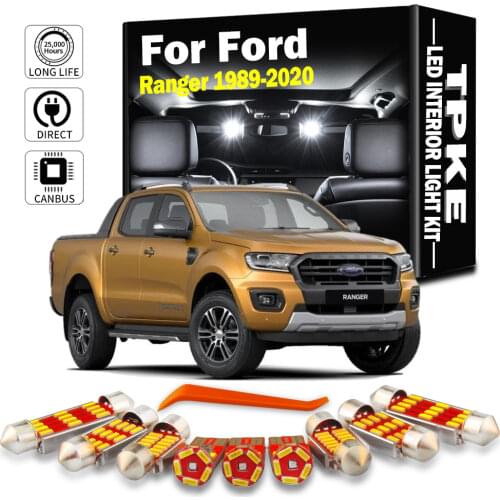 TPKE Canbus No Error Car Lamps LED Interior Light Kit For Ford Ranger 1989-2020 Map Trunk Dome Footwell Bulbs Car Lighting