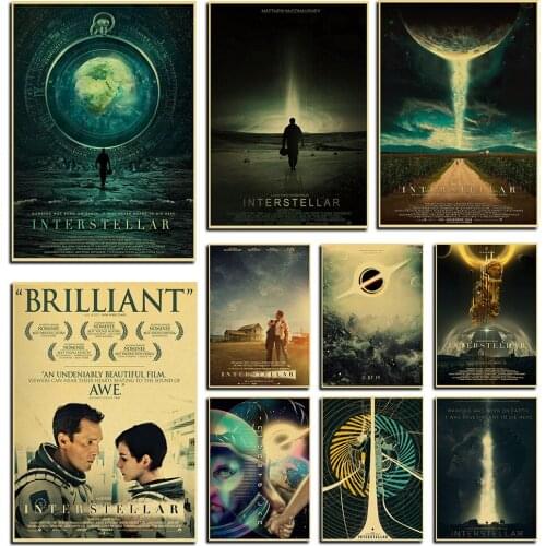Interstellar Vintage Posters Prints Wall Painting High Quality Decor Poster Bar Cafe Decor Gift Painting Home wall Sticker