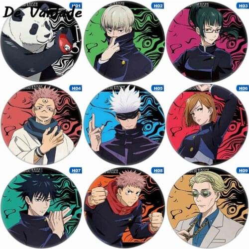 Jujutsu Kaisen Cosplay Backpack Badges Yuji Itadori Brooch Pins Satoru Collection Toys Breastpin For Bags Clothes