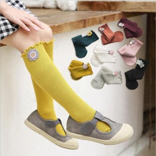 Sweet princess girls socks Spring autumn Lollipop/butterfly design kids knee high long socks toddler baby girls leg warmers 0-8t