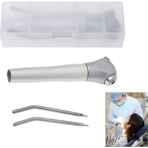 Dental 3 Way Air Water Spray Triple Syringe Handpiece w/ 2 Nozzles Tips Tubes NEW