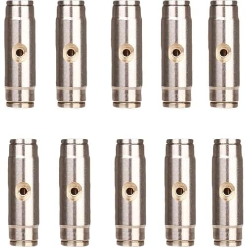 10Pcs 3/8 inch Slip Lok Misting Nozzle Coupling Tees 10/24 UNC 1000 PSI Quick Connect