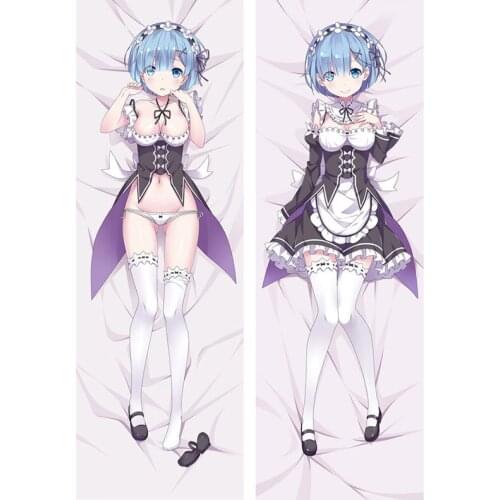 Anime RE ZERO Starting Life In Another Pillow Covers Dakimakura Case Emilia Rem Lem 3D Double-sided Bed Hugging Body Pillowcase