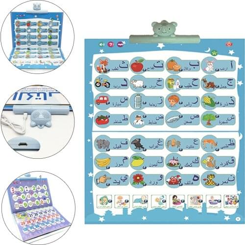 Arabic English Interactive Multi-function Talking Poster Letter ABC Number