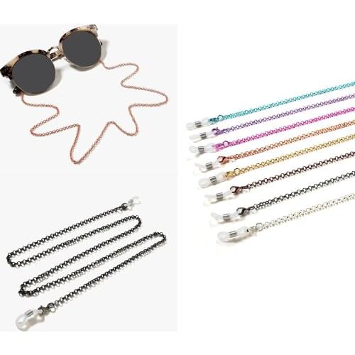 1PC Fashion Metal Eyeglass Chains Women Sunglasses Holder Necklace Reading Glasses Non-slip Lanyard Gold Plated Eyewear Access