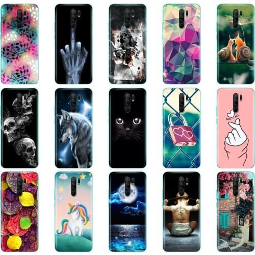 For xiaomi redmi 9 Case Silicon Back Cover Phone Case For redmi 9 Soft Case 6.53 inch etui coque bumper shockproof protective
