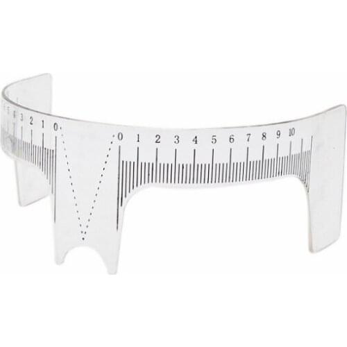 10pcs Reusable Semi Permanent Eyebrow Rulers Tool Measures Microblading Permanent Make Up Eyebrow Tattoo Position Ruler