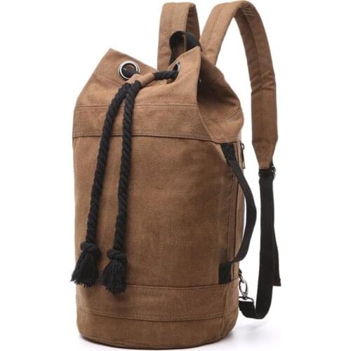 Men Bag Canvas Backpack Large Capacity Man Travel Bag Mountaineering Backpack High Quality 2 sizes Back Pack