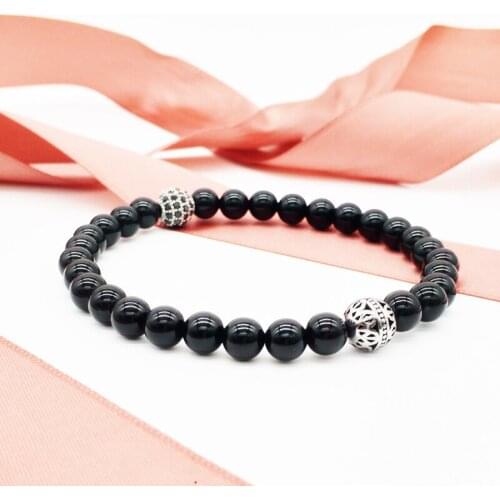 Wholesale men gift jewelry natural stone beads bracelets handmade stainless steel metal bracelet 50pcs/lot+free shipping