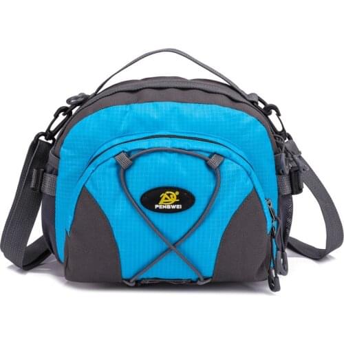 Outdoor Climbing Hiking Bag Nylon Unisex Shoulder Bag Waterproof Waist Belt Bag Sports Travel Running Cycling Belt Bag XA771Y