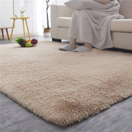 Medium Fluffy Carpet Home Decor Long Plush Shaggy Rug Childrens Play Mats Sofa Living Bedroom Bedside Mat Balcony Carpets