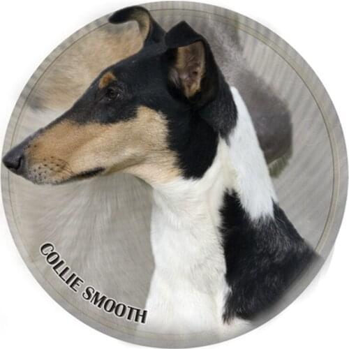 S40364# Various Sizes PVC Decal Collie Smooth Dog Car Sticker For Bumper Rear Window Laptop Refrigerator Toilet