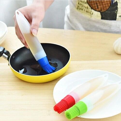 Silicone Oil Brush Baking Brushes Liquid Oil Pen Cake Butter Bread Pastry Brush BBQ Utensil Safety Basting Brush