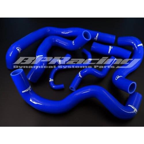 Silicone Radiator Hose Black / Pipe For BMW MINI 1.6 Turbo R56 2006 - 2012 blue