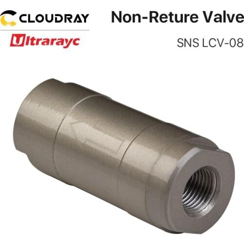 Ultrarayc SNS Non-Reture Valve LCV-08 Pneumatic Component Check Valve Port Size G1/4 11.7mm Air Media for CNC Air System
